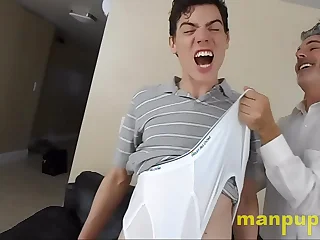 Wedgies Make Twink Horny - Aiden Valentine - Richard Lennox - Manpuppy